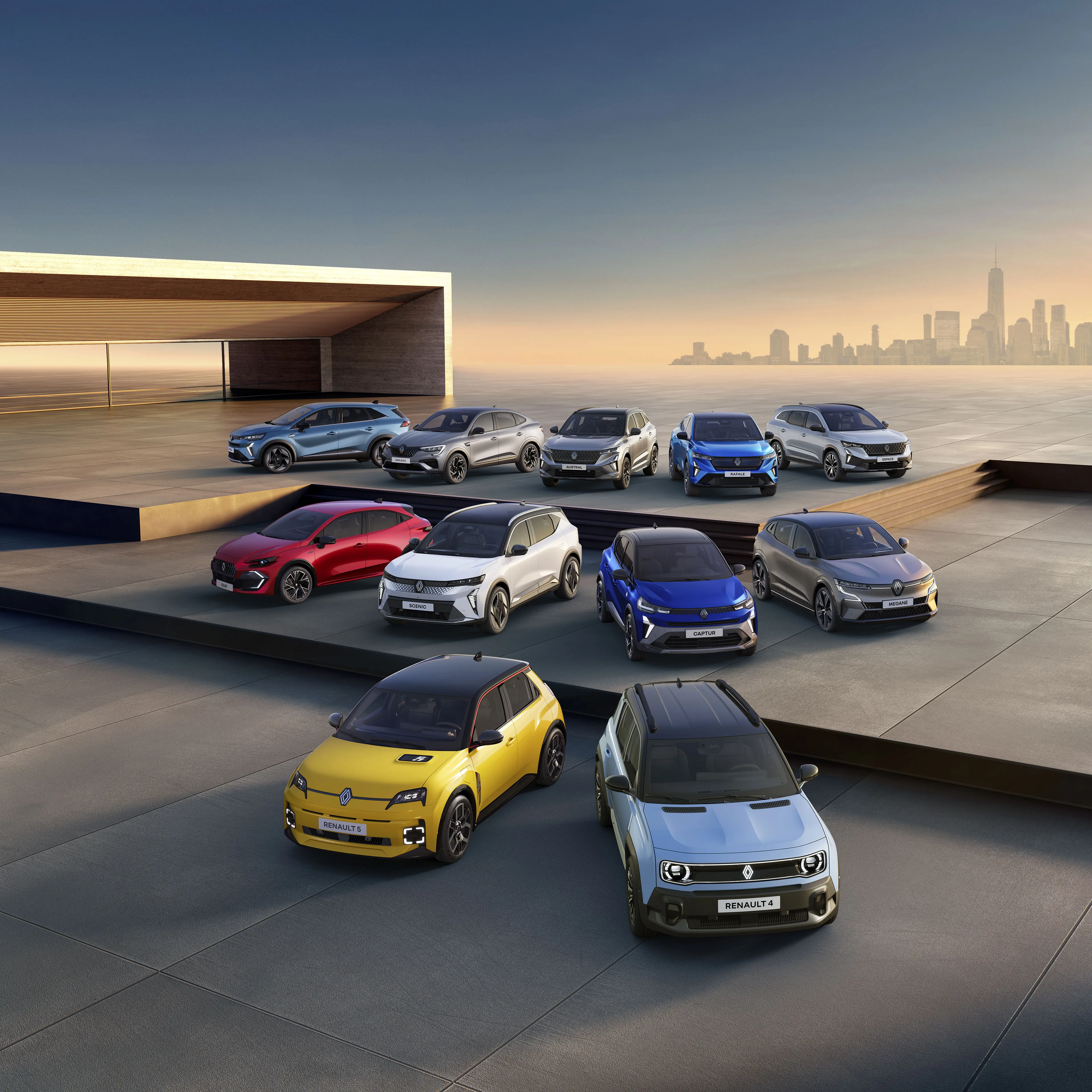 Gamme véhicules électrique et hybride Renault