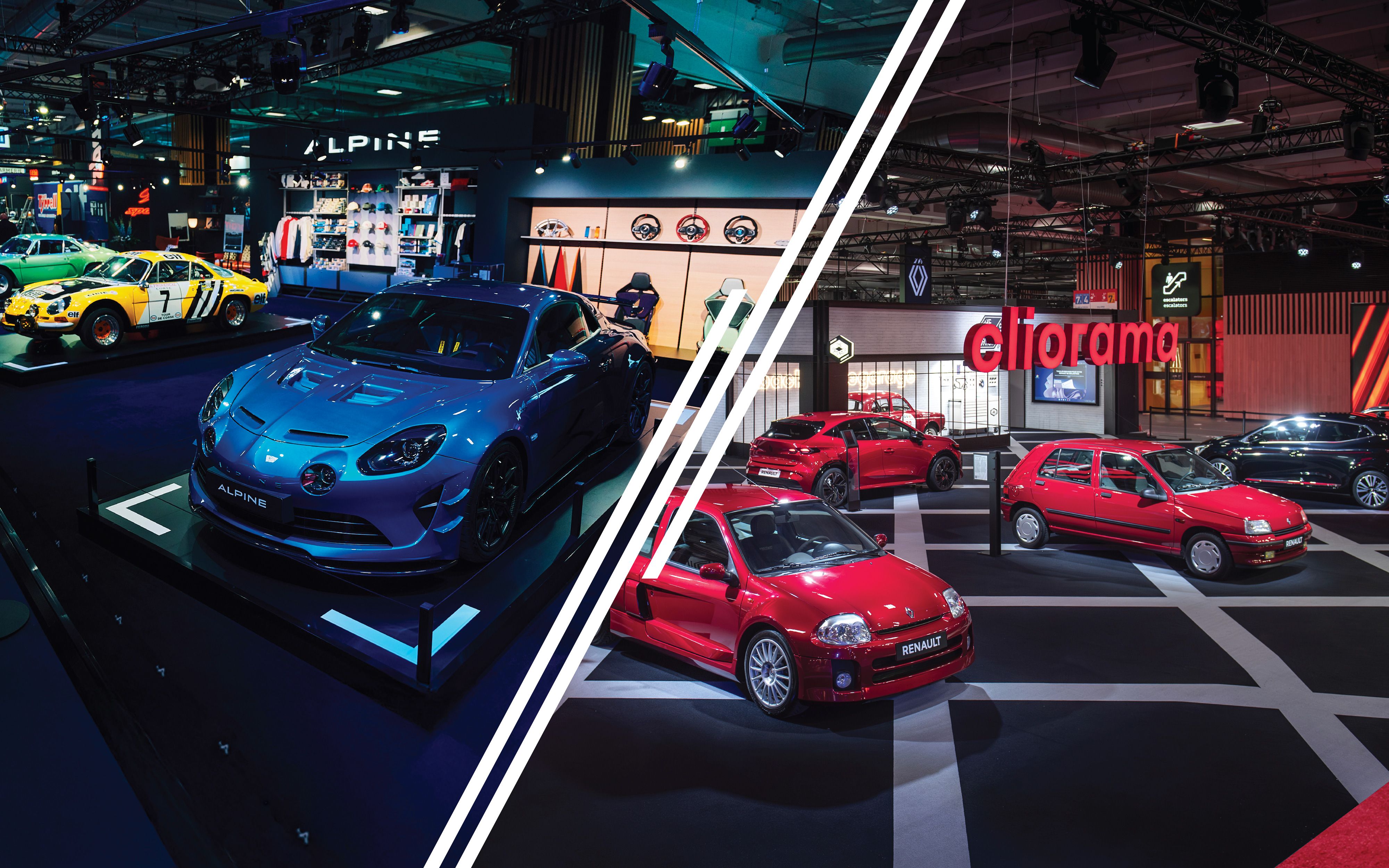 Renault and Alpine showcased their iconic models at Rétromobile